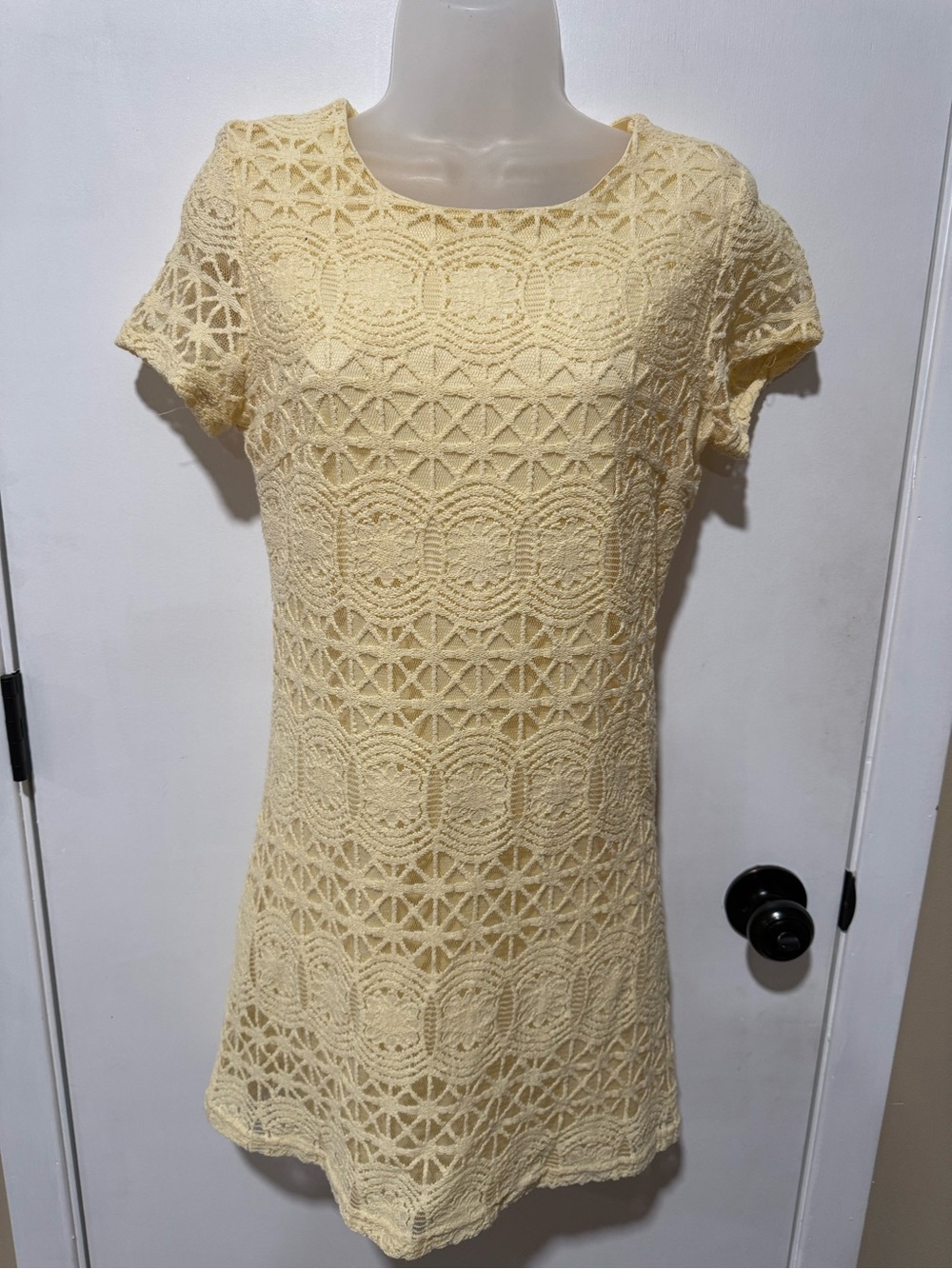Lulu's Pale Yellow Women's Dress-#1547